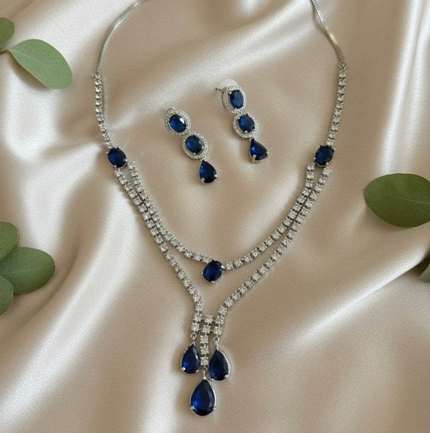 Riva AD Necklace (Blue)