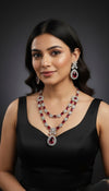 Regal Tier AD Necklace (Red)