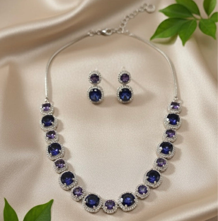 Royale Glow AD Necklace (Blue)