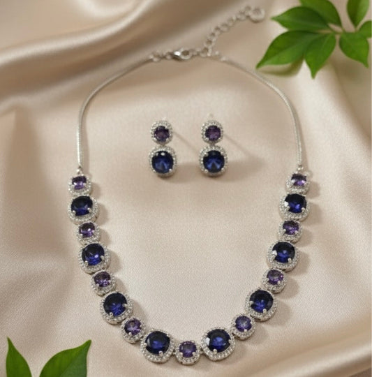 Royale Glow AD Necklace (Blue)