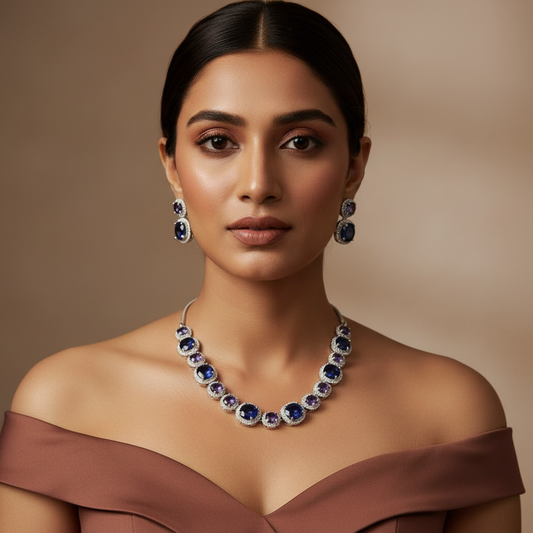 Royale Glow AD Necklace (Blue)