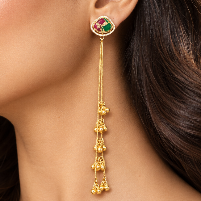 Nandani Kashmiri Earrings (Multi Colour)