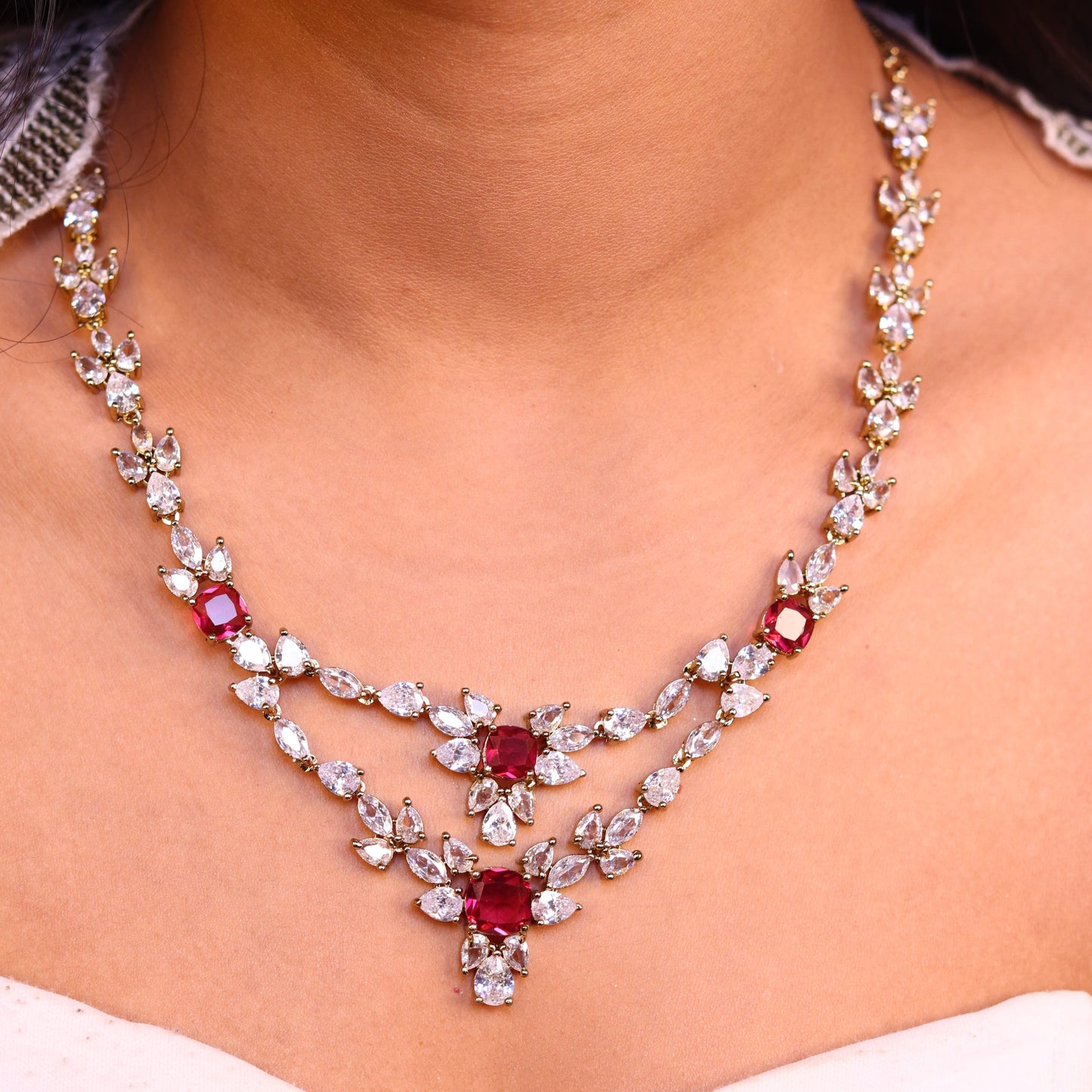 Ziva AD Necklace (Wine)