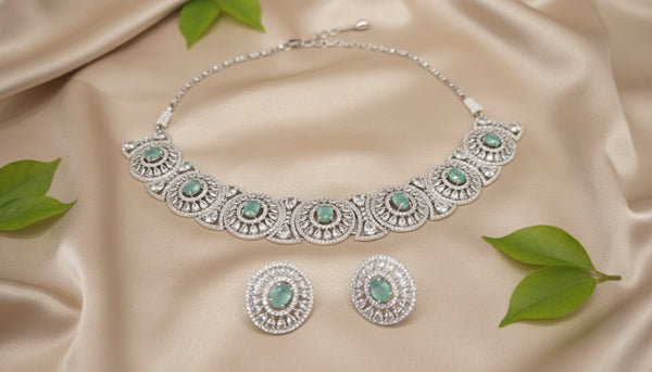Elira AD Necklace (Mint Green)