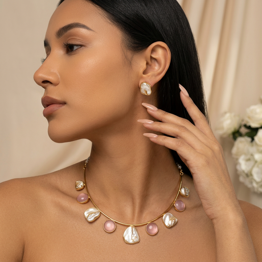 Eira Hasli Necklace (Pink)