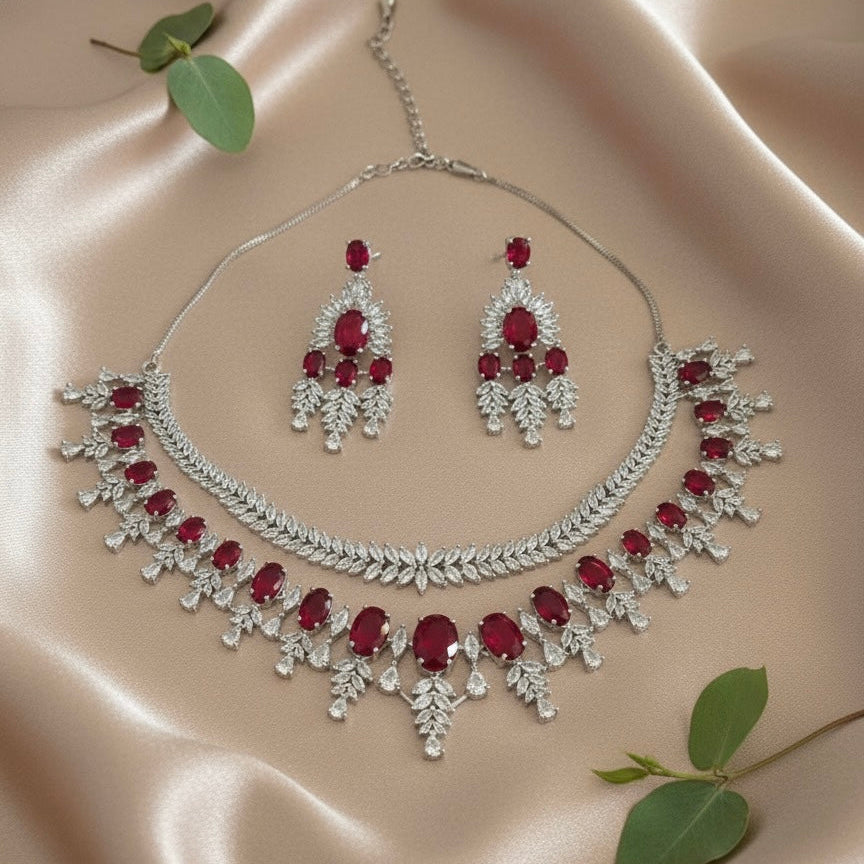 Lustre AD Necklace (Red)
