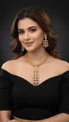 Noorvi AD Necklace (Peach)