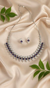 Luxe Line AD Necklace (Purple)