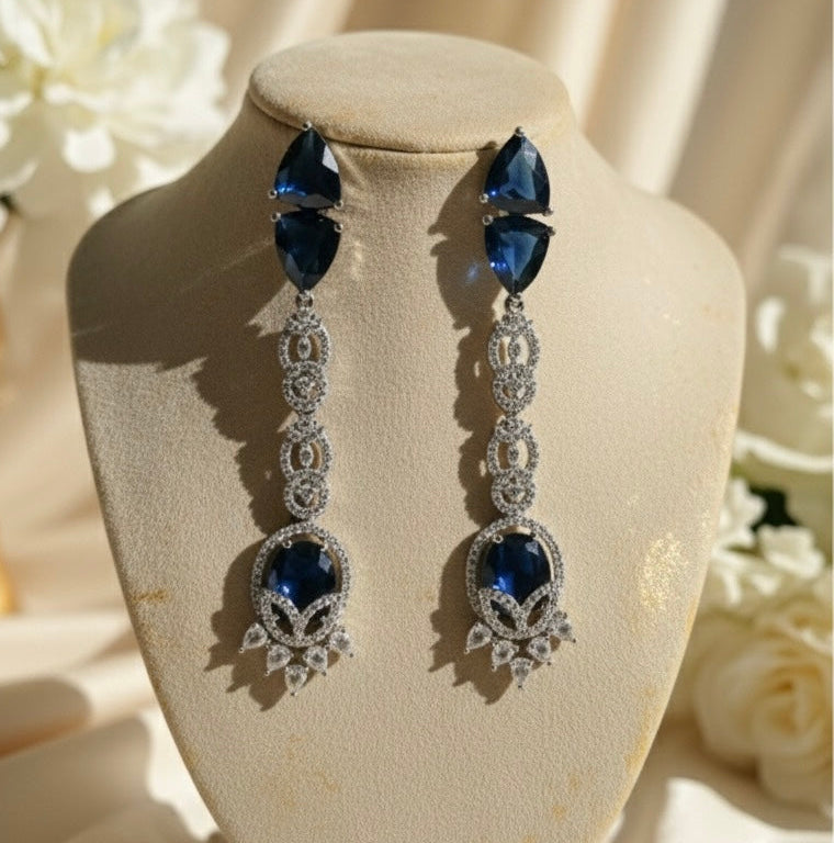 Celeste AD Earrings (Blue)
