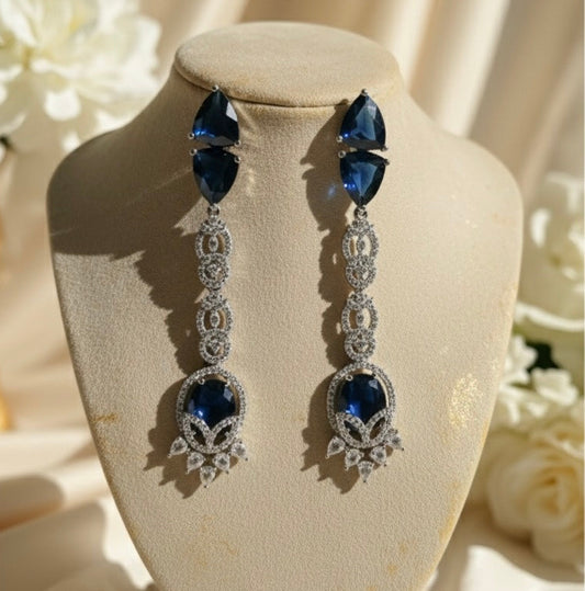 Celeste AD Earrings (Blue)