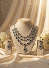 Charm Layered AD Necklace (Blue)