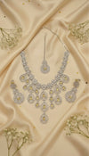Royal Bloosom AD Necklace (Yellow)