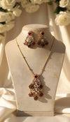 Aarshiya Chain Kundan Necklace (Brown)