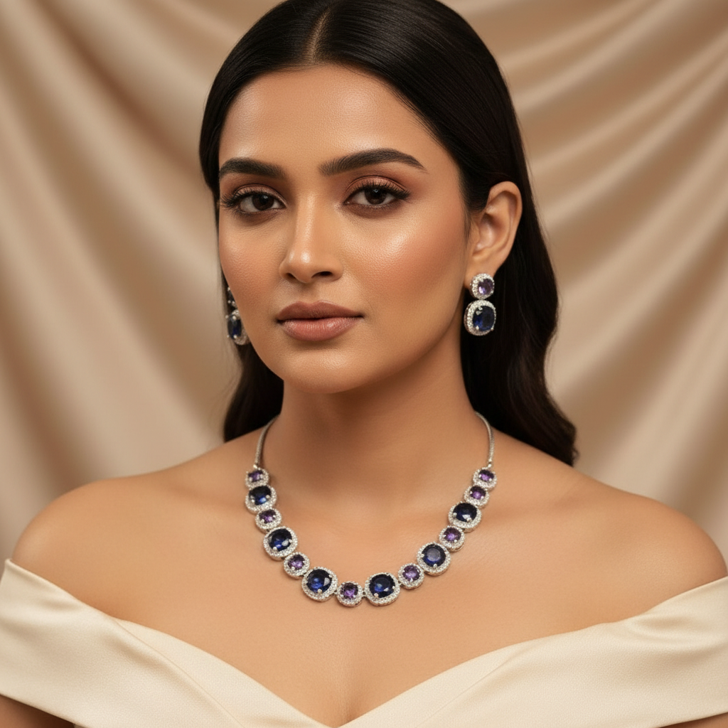 Royale Glow AD Necklace (Purple)