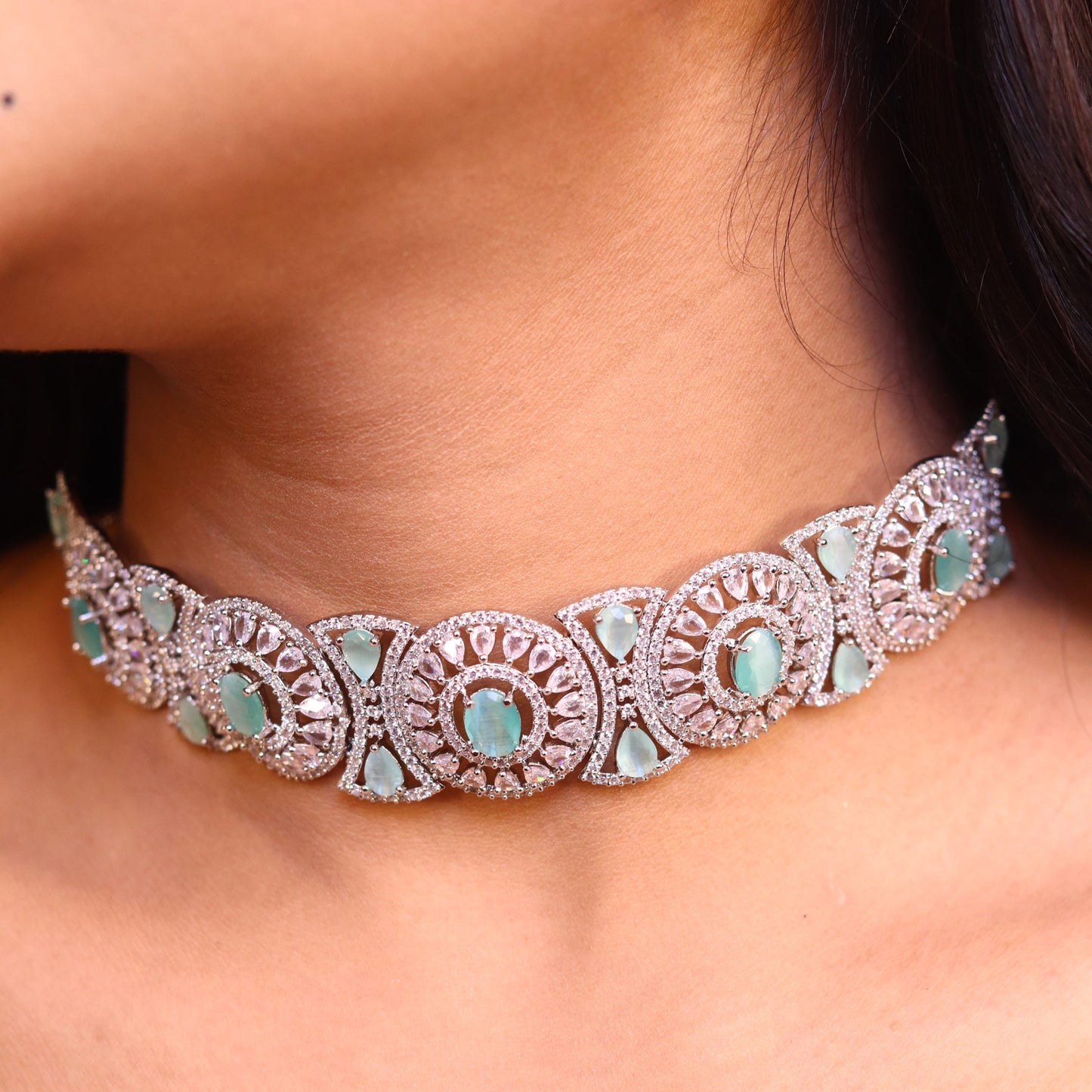 Elira AD Necklace (Mint Green)