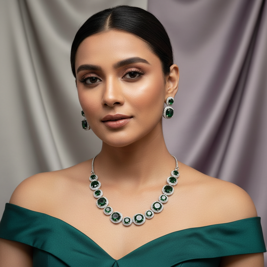 Royale Glow AD Necklace (Green)