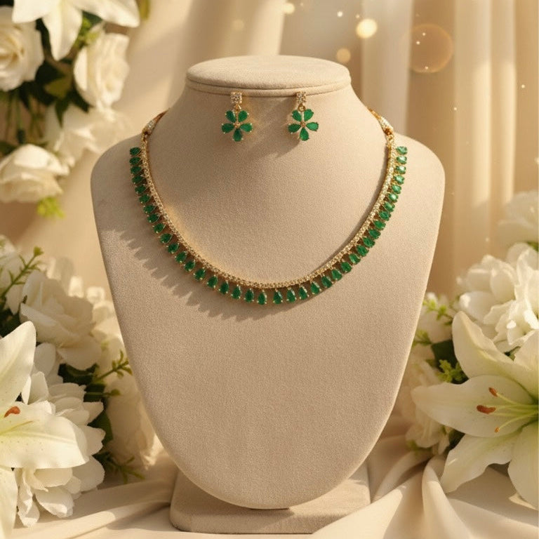 Myra AD Necklace (Green)