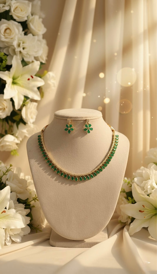 Myra AD Necklace (Green)