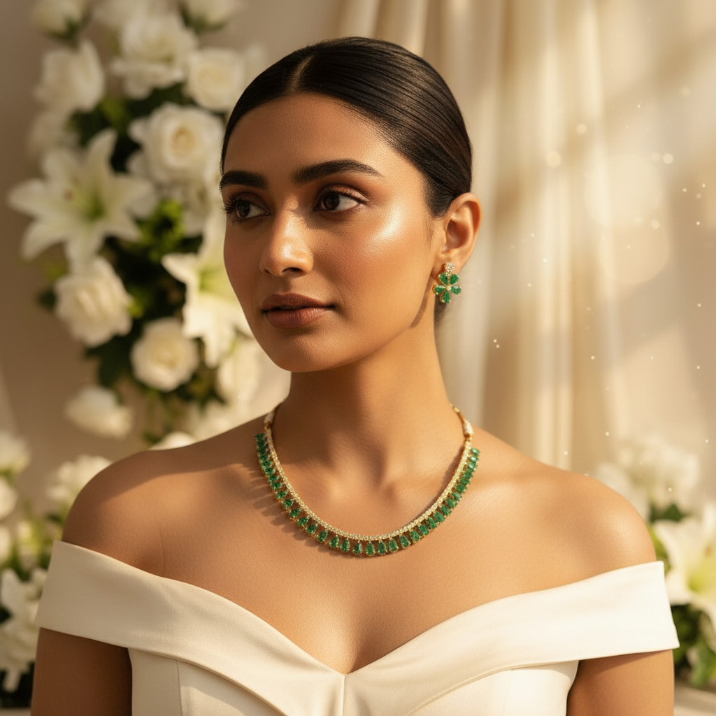 Myra AD Necklace (Green)