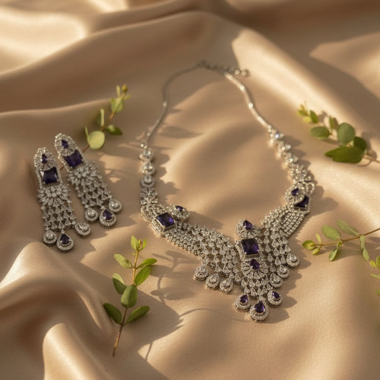 Ocean Mist AD Necklace Purple)