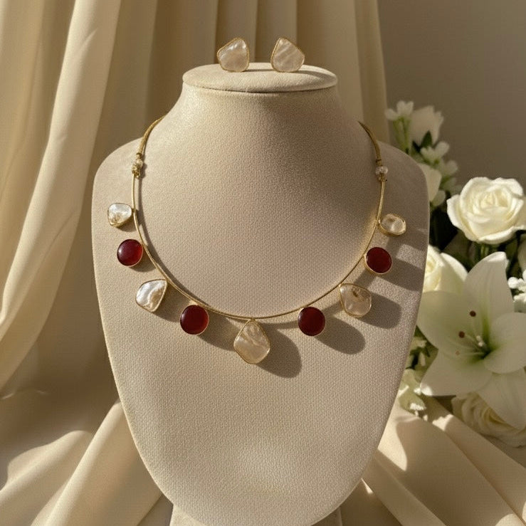 Eira Hasli Necklace (Wine)