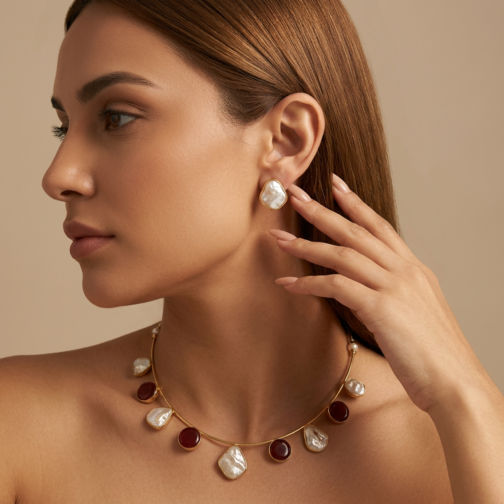 Eira Hasli Necklace (Wine)