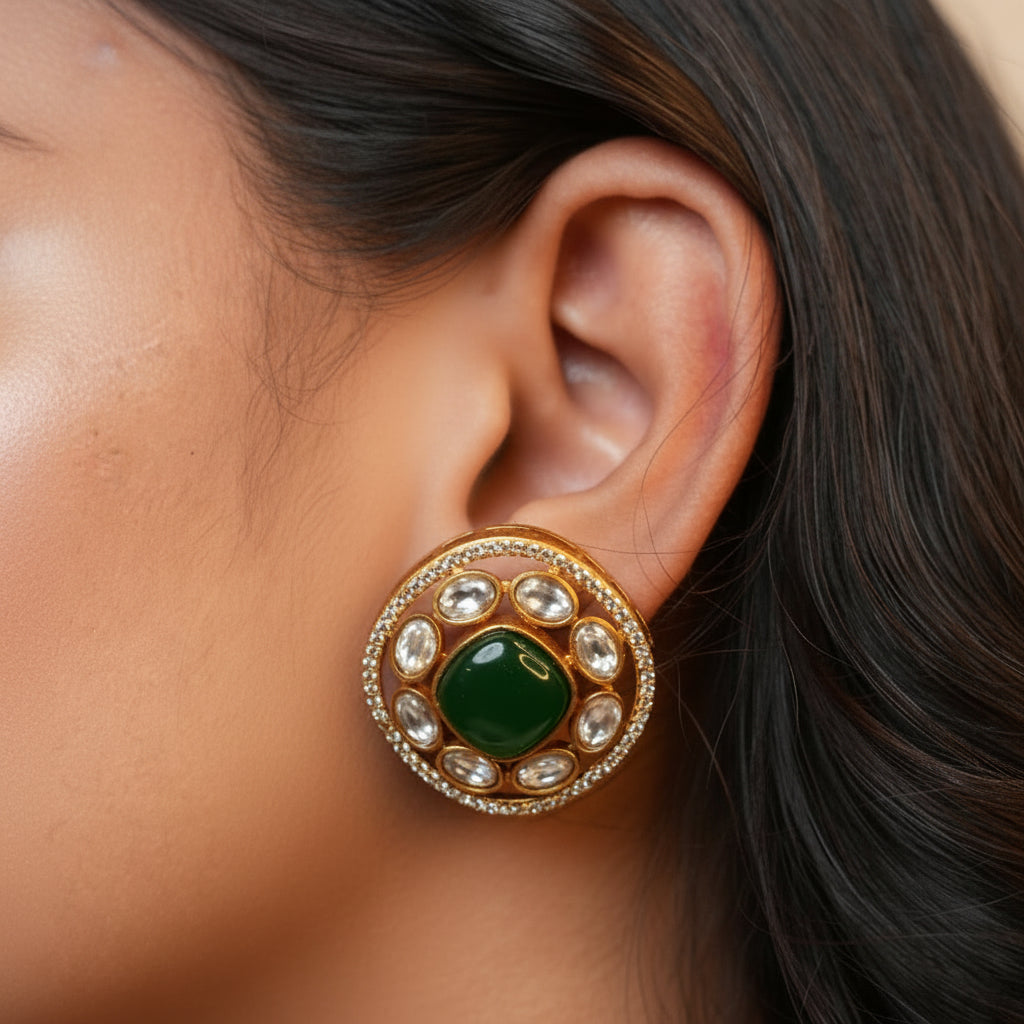 Aarzoo Kundan Necklace (Green)