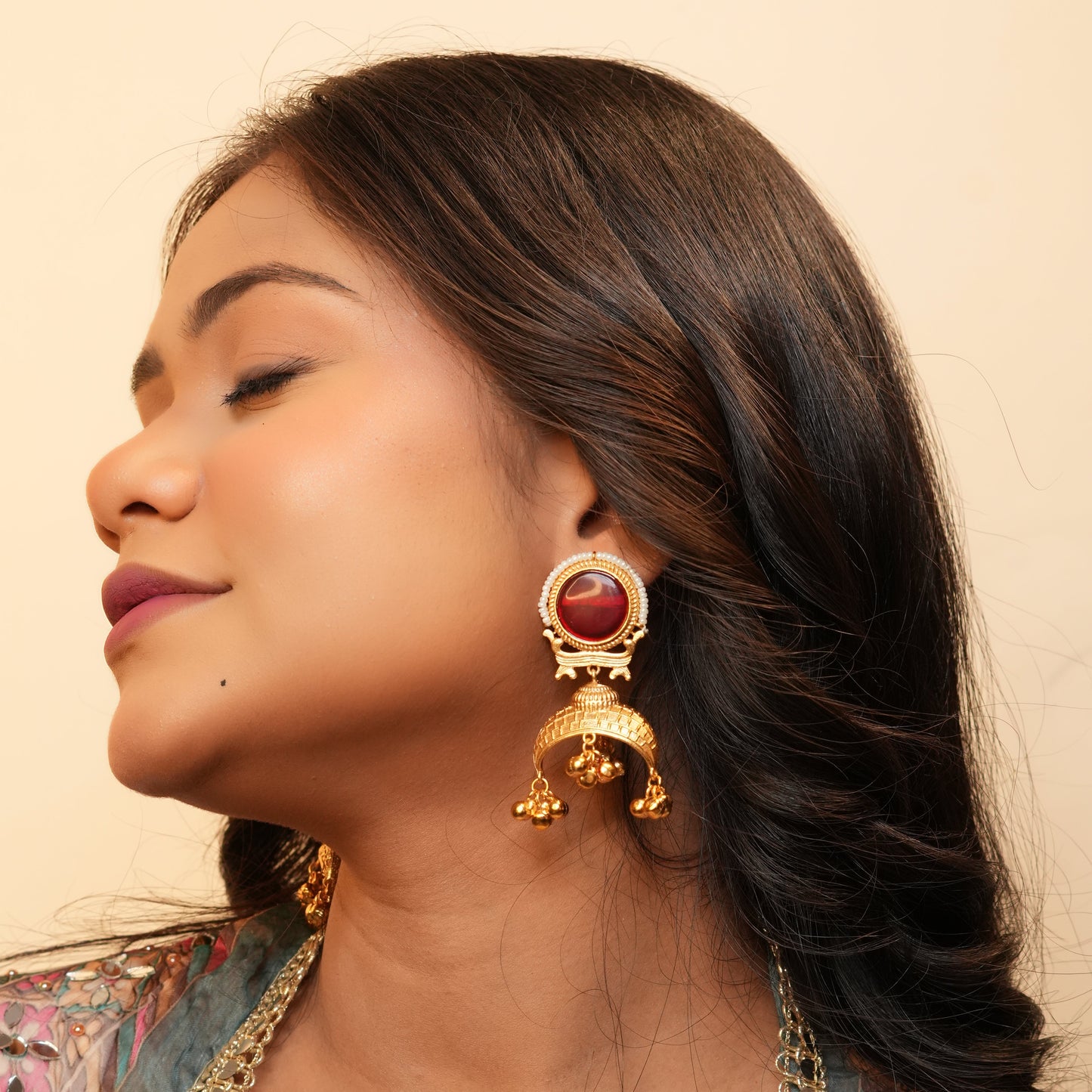 Heritage Jhumkas (Wine)