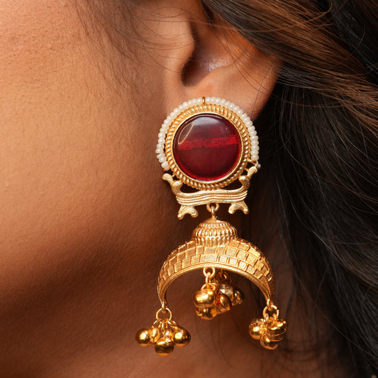 Heritage Jhumkas (Wine)