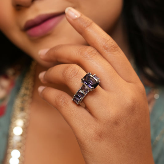 Premium Diamond AD Ring (Purple)