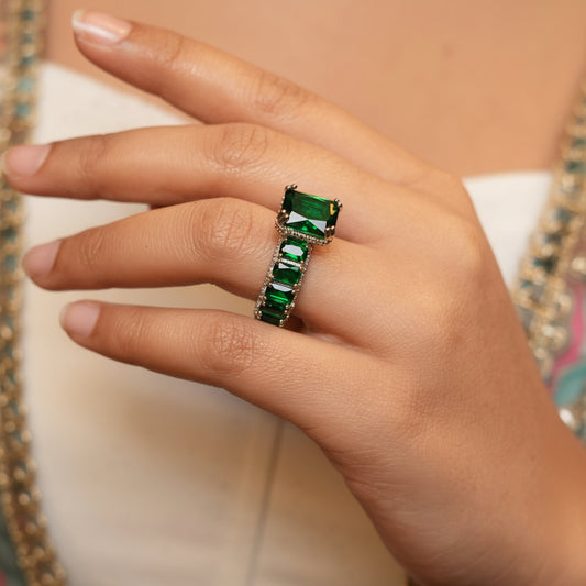 Premium Diamond AD Ring (Green)