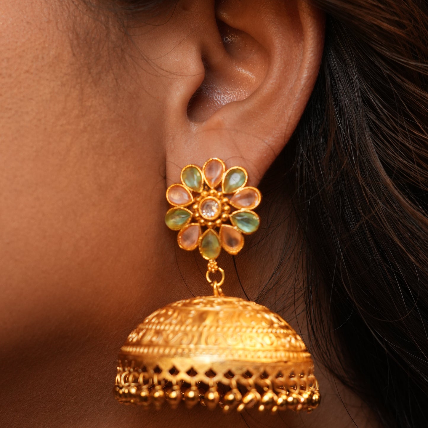 Gul Kashmiri Jhumka (Multi Colour)