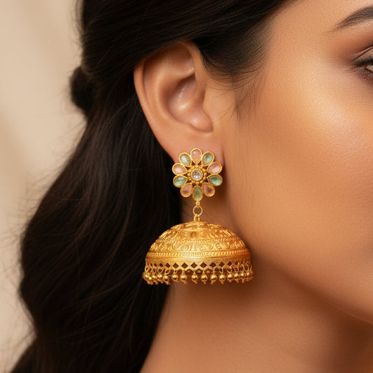 Gul Kashmiri Jhumka (Multi Colour)