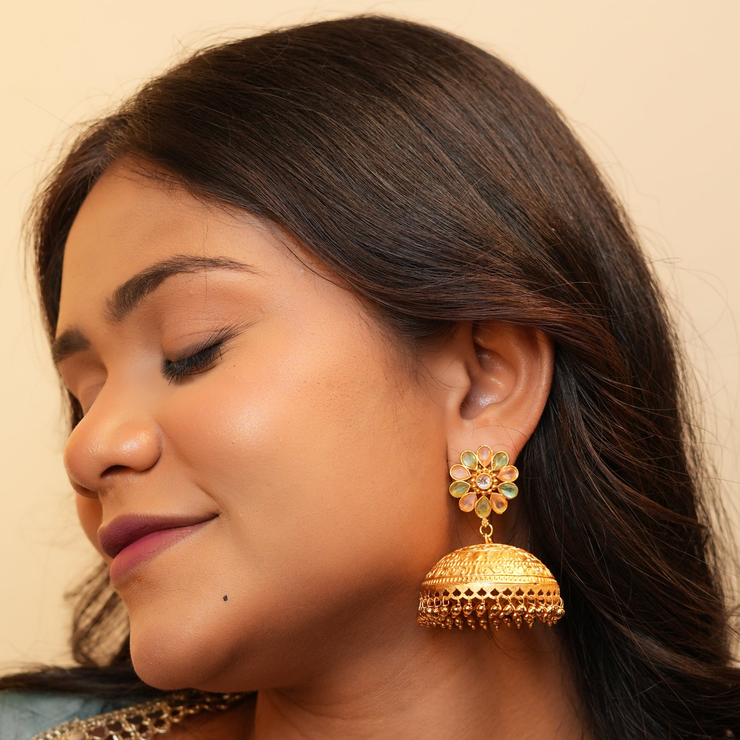 Gul Kashmiri Jhumka (Multi Colour)