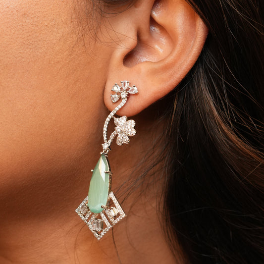 Aster AD Earrings (Mint Green)