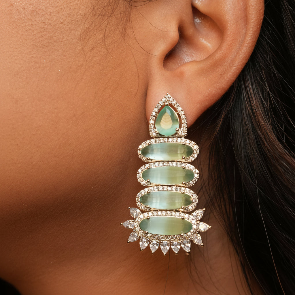 Spark AD Earrings (Mint Green)