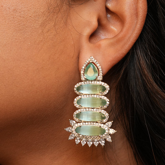Spark AD Earrings (Mint Green)