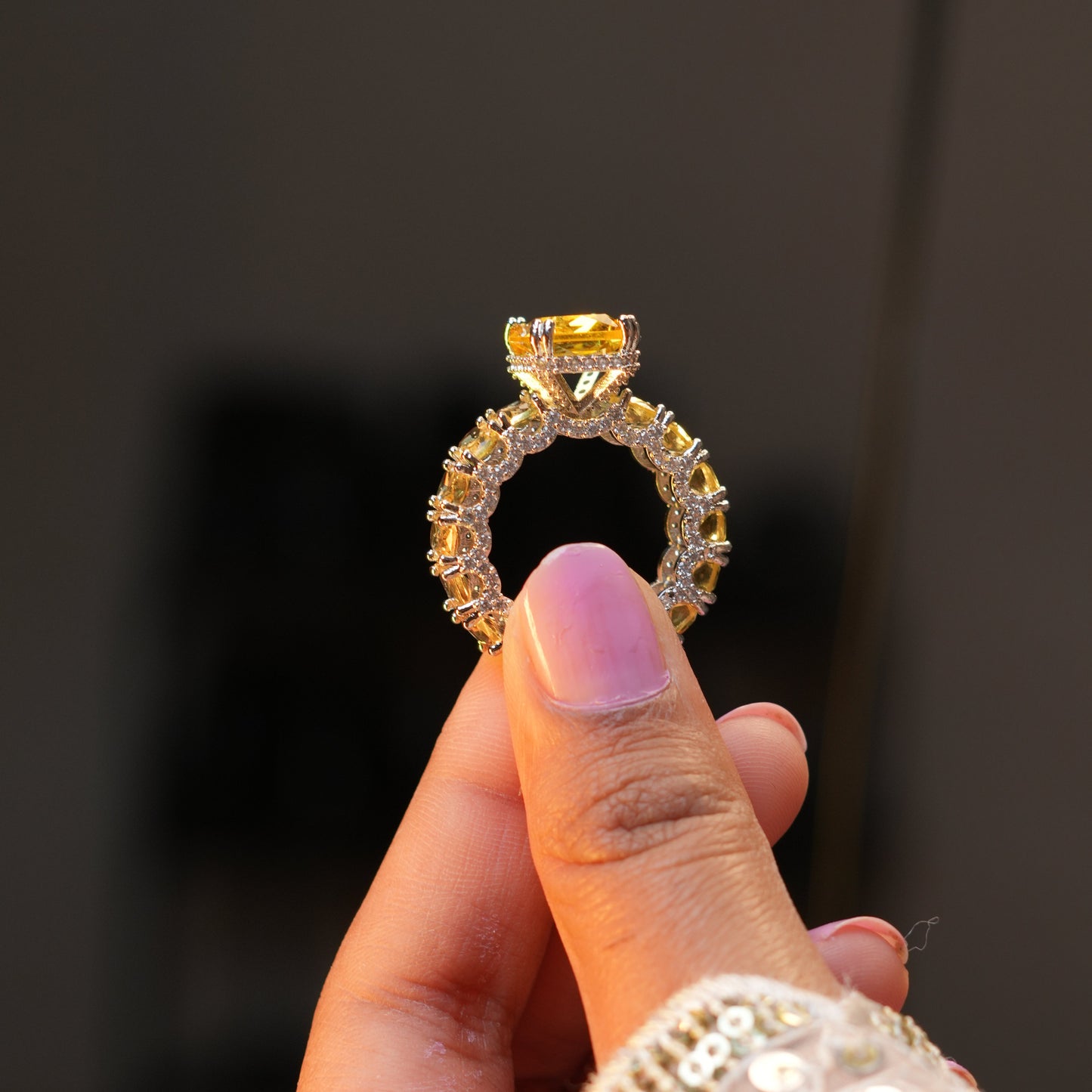 Premium Diamond AD Ring(Yellow)