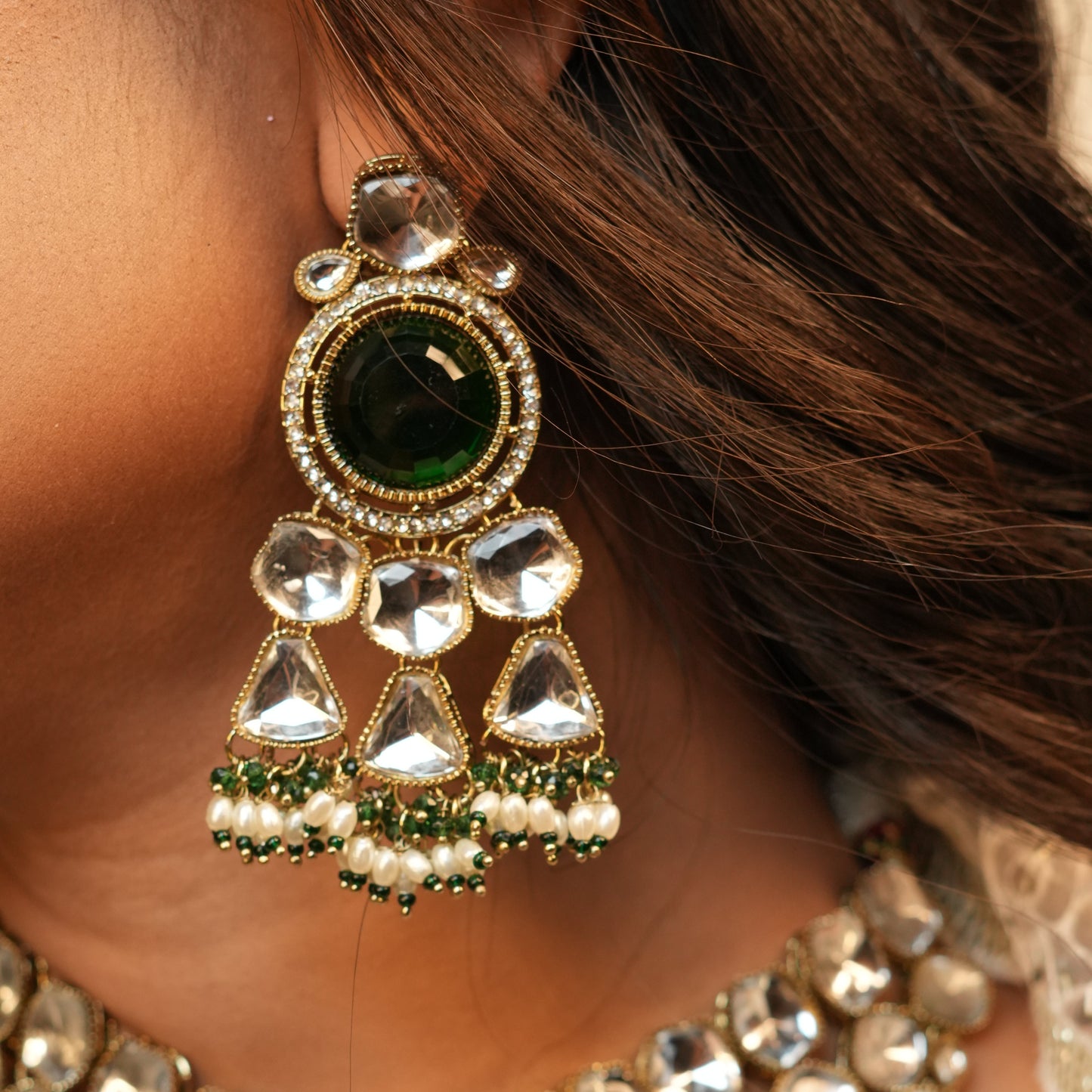 Amarya Bridal Necklace (Green)