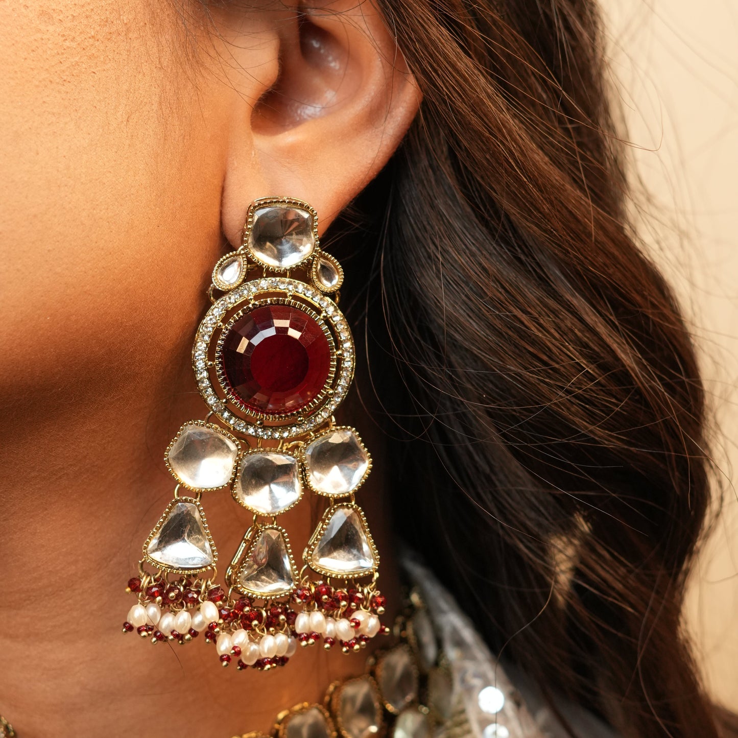 Amarya Bridal Necklace (Wine)