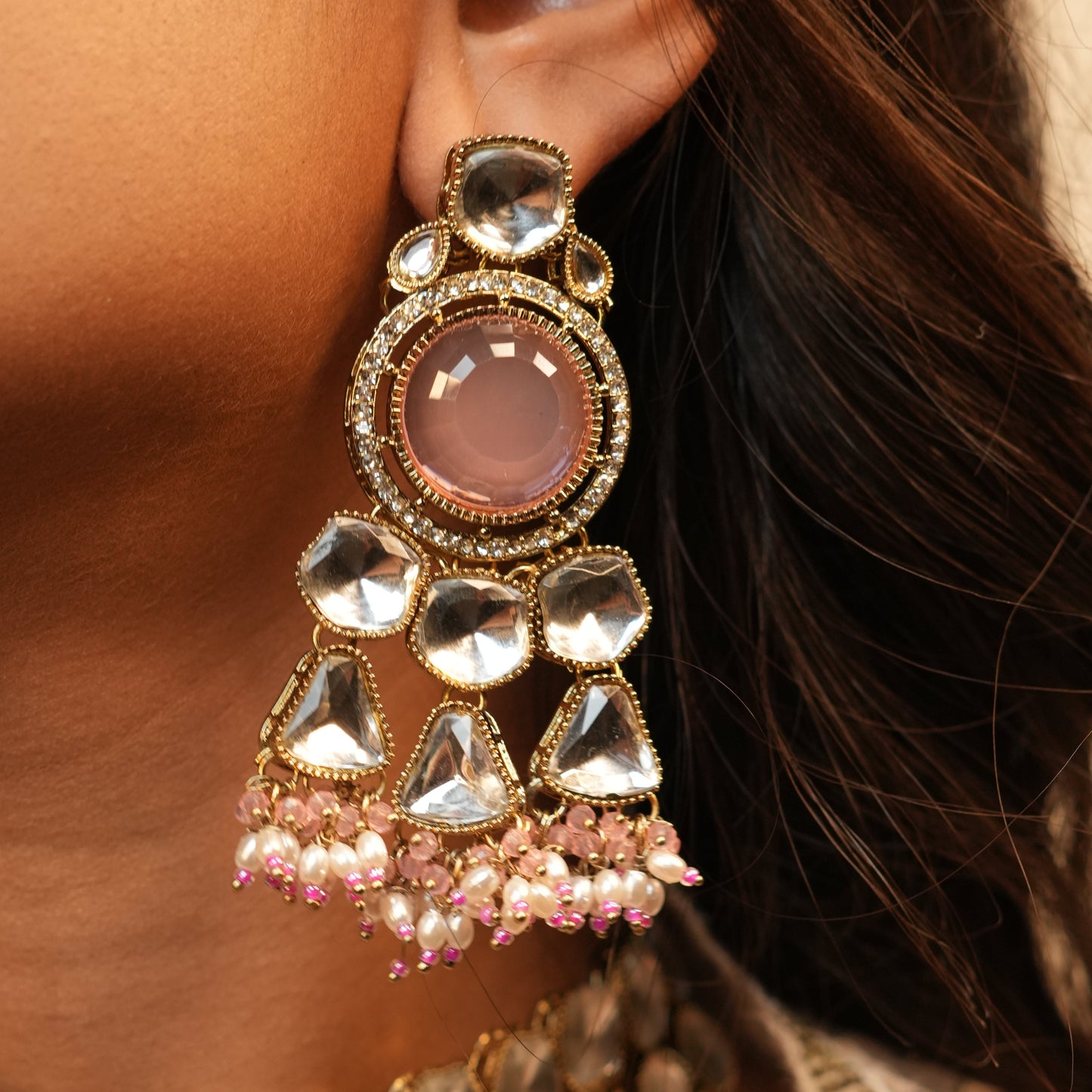 Amarya Bridal Necklace (Pink)