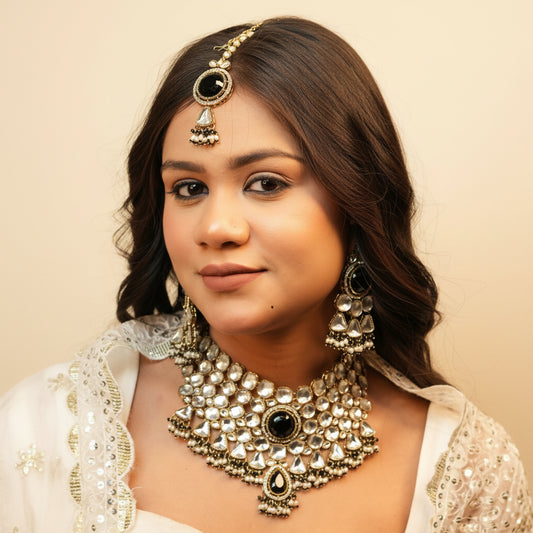 Amarya Bridal Necklace (Black)