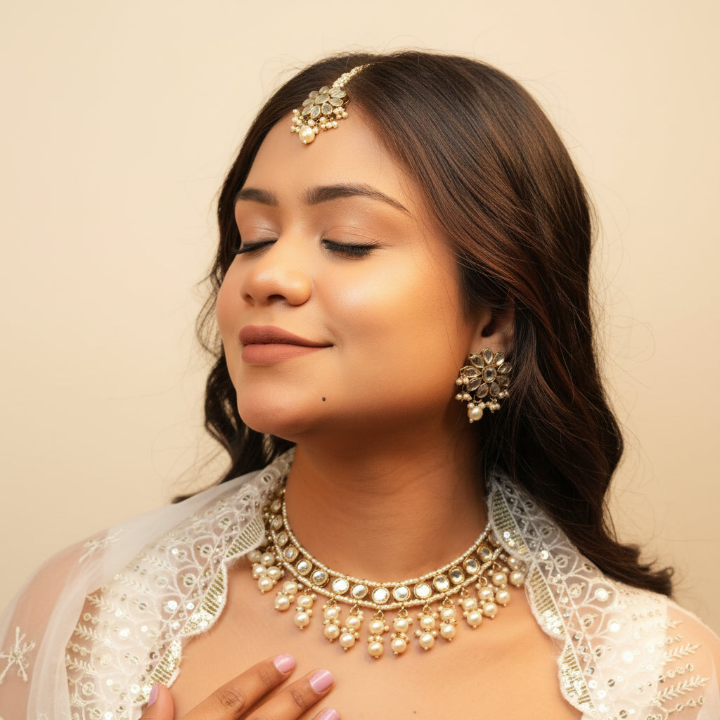Sima Necklace with Maang-tikka
