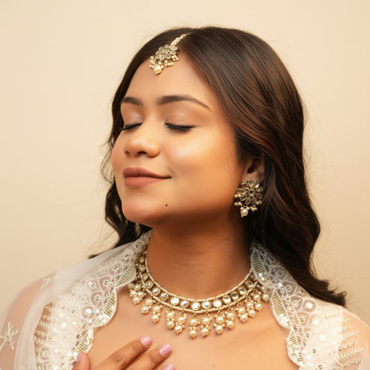 Sima Necklace with Maang-tikka