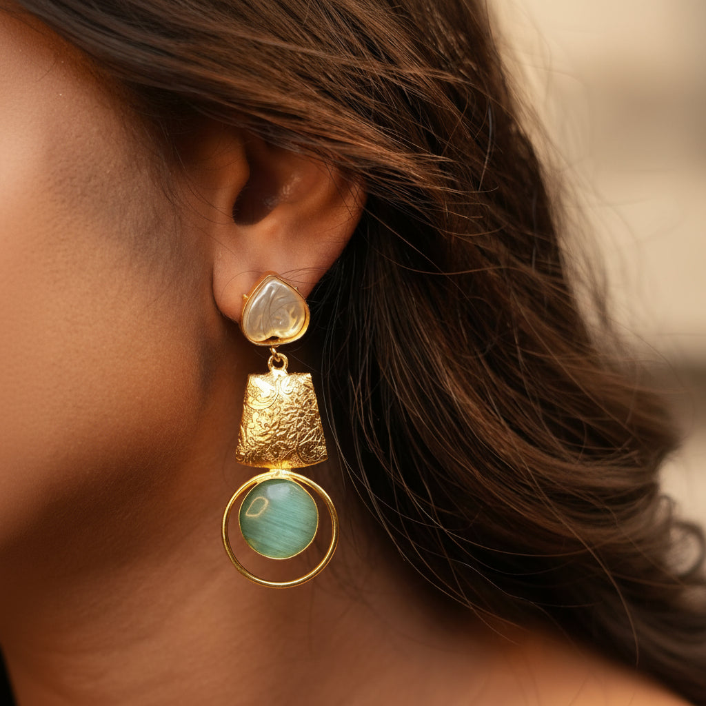 Lara Earrings (Sea Blue)