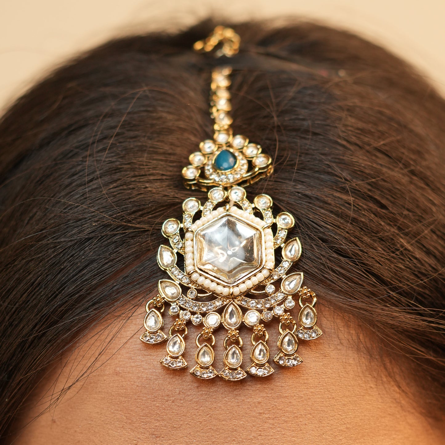 Meera Layered Necklace (Blue)