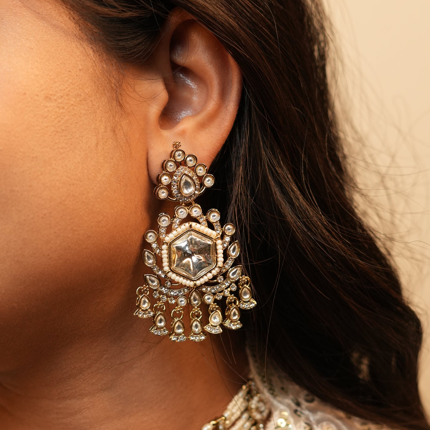 Meera Layered Necklace (Light Pink)