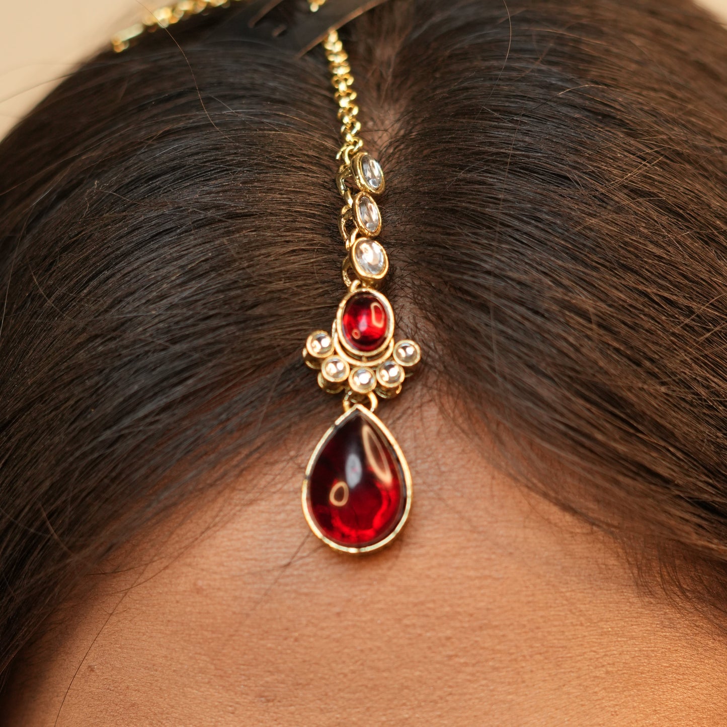 Nehal Layered Necklace (Wine)