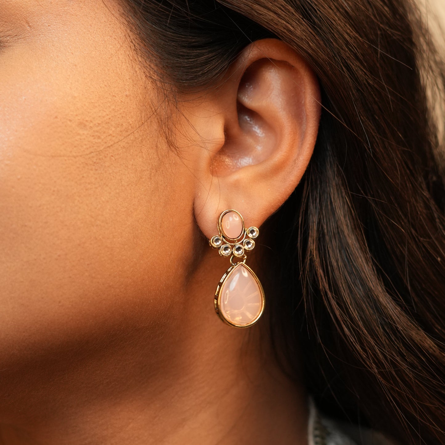 Nehal Layered Necklace (Pink)