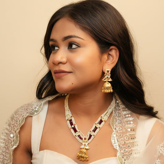 Samira Kashmiri Necklace (Wine)